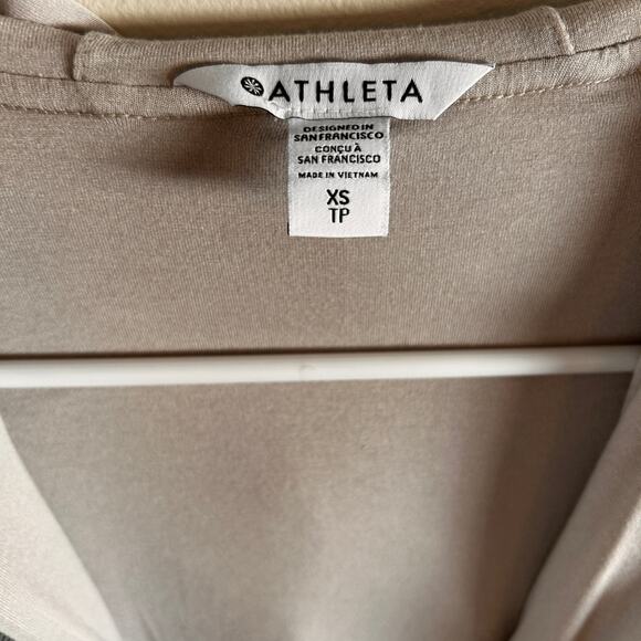 Athleta Seasoft Bubble Hem Full Zip – Cream – Size X-Small - Picture 5 of 9